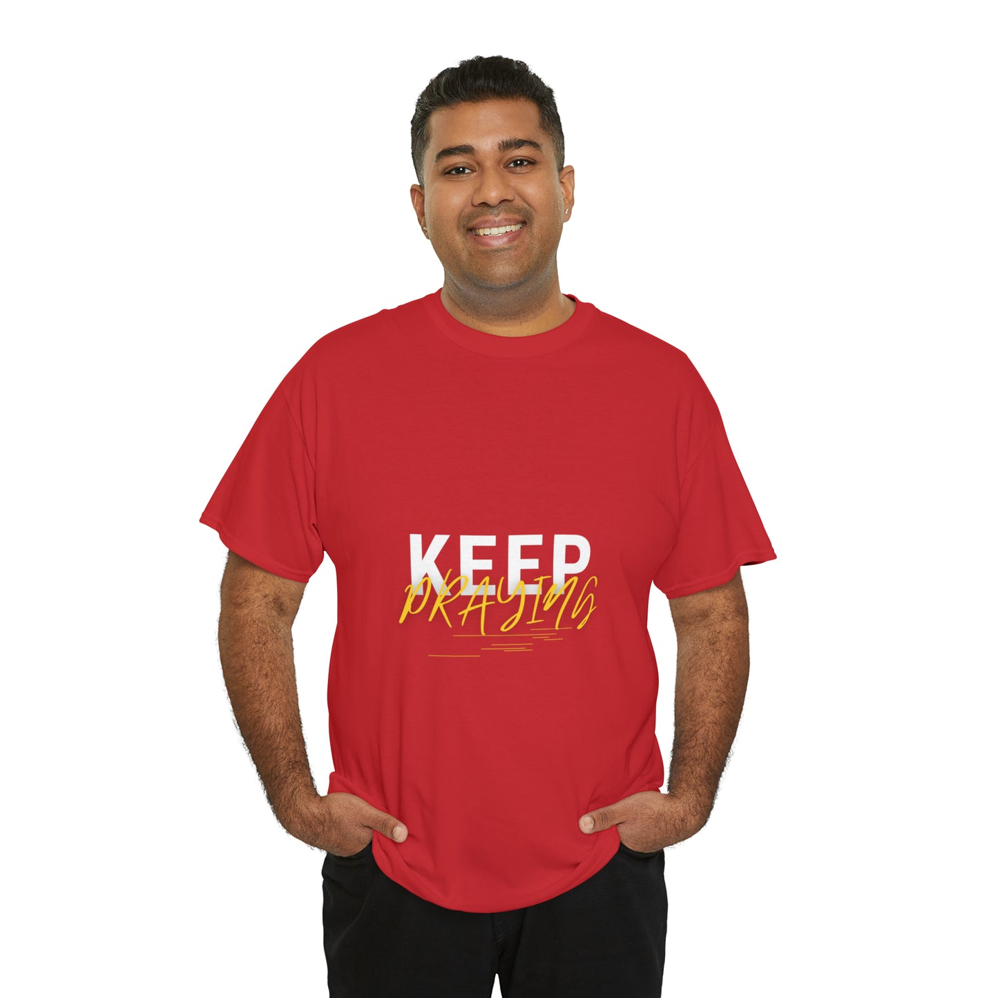 Keep Praying Unisex Heavy Cotton Tee Printify