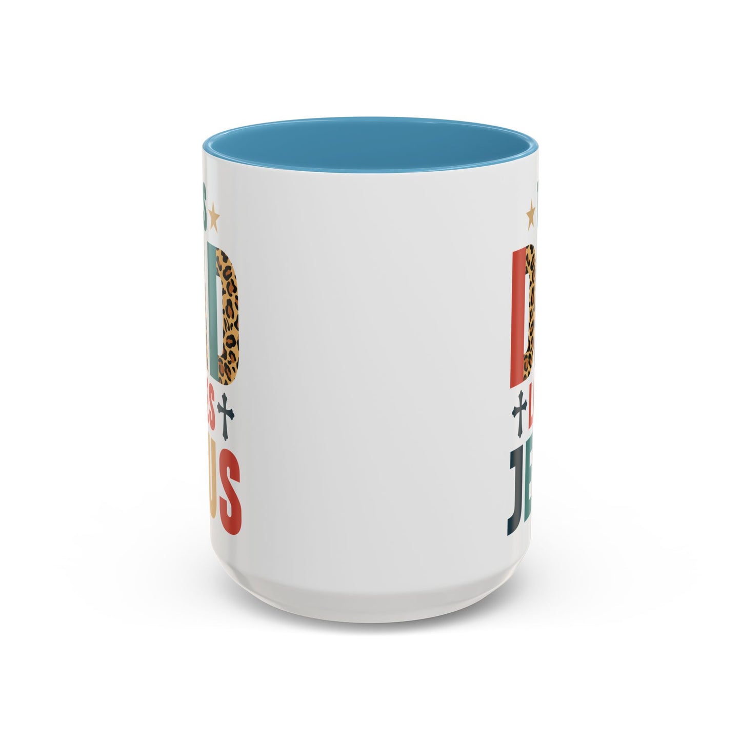 This Dad Loves Him Accent Coffee Mug - Perfect Gift for Father's Day and Christian Dads