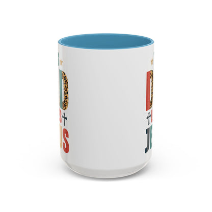 This Dad Loves Him Accent Coffee Mug - Perfect Gift for Father's Day and Christian Dads