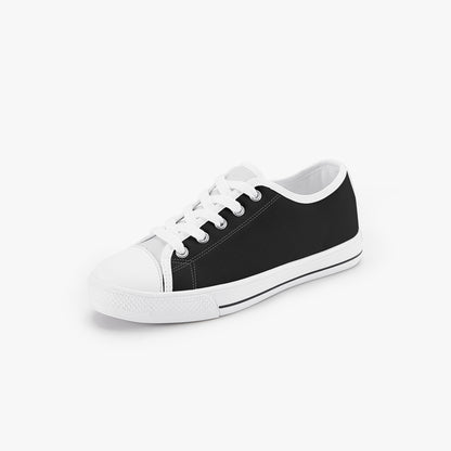 Powered By Prayer Christian Kid’s Low - Top Canvas Shoes - ClaimedbyGodDesigns