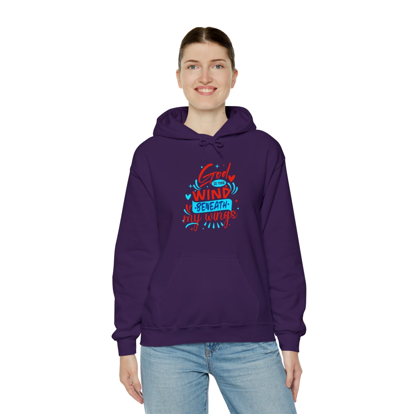 God Is The Wind Beneath My Wings Unisex Hooded Sweatshirt