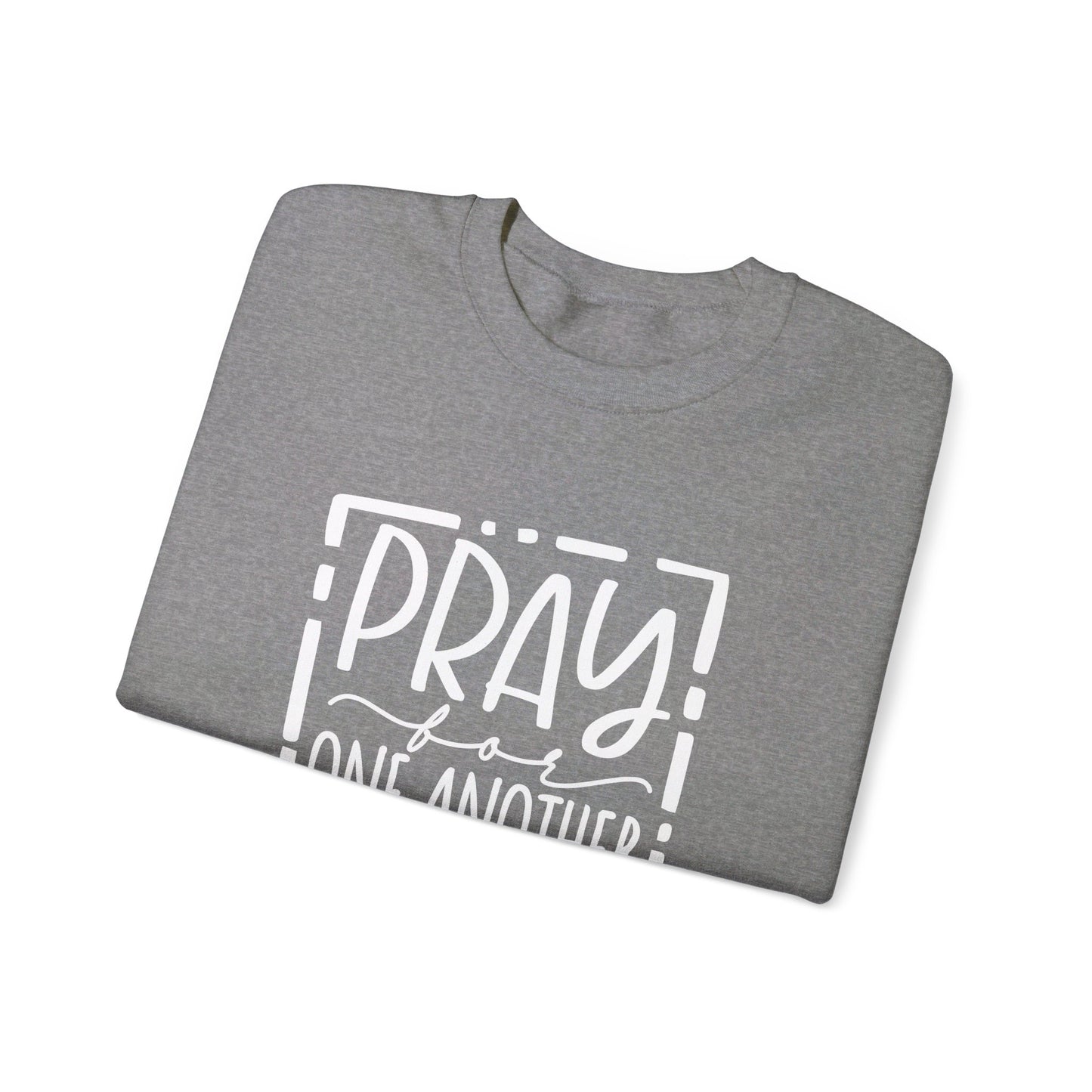 Pray For One Another Don't Quit Unisex Heavy Blend™ Crewneck Christian Sweatshirt