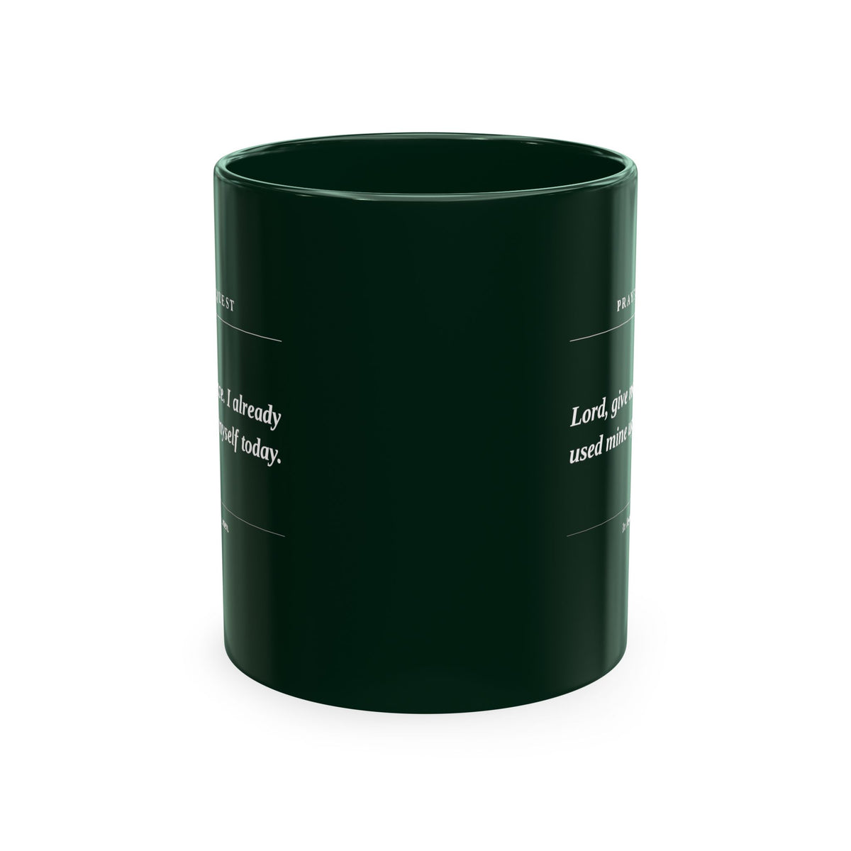 Prayer Request Mug — Inspirational Christian Coffee Cup with Daily Prayers