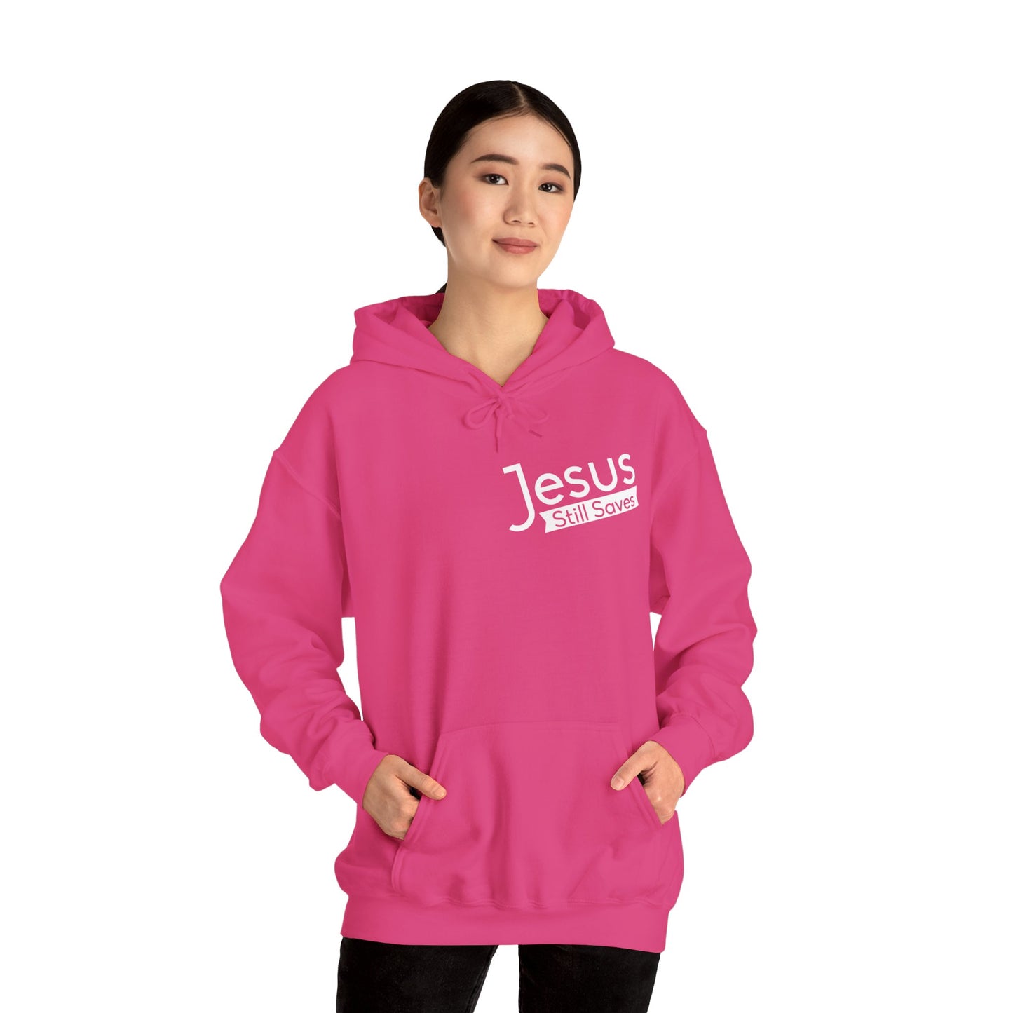 Jesus Still Saves Unisex Christian Hooded Pullover Sweatshirt