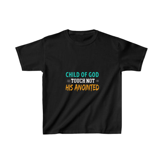 Child Of God Touch Not His Anointed Youth Christian T-Shirt Printify