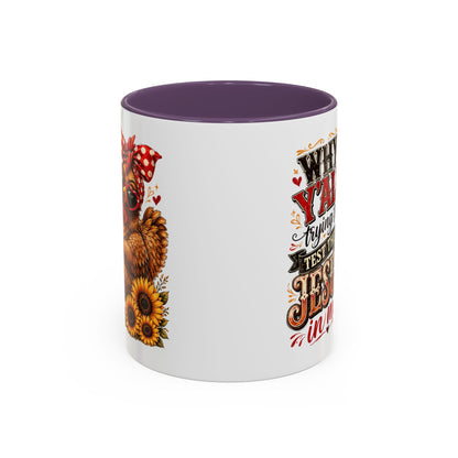Why Y'all Trying to Test the Jesus in Me Christian Accent Ceramic Coffee Mug