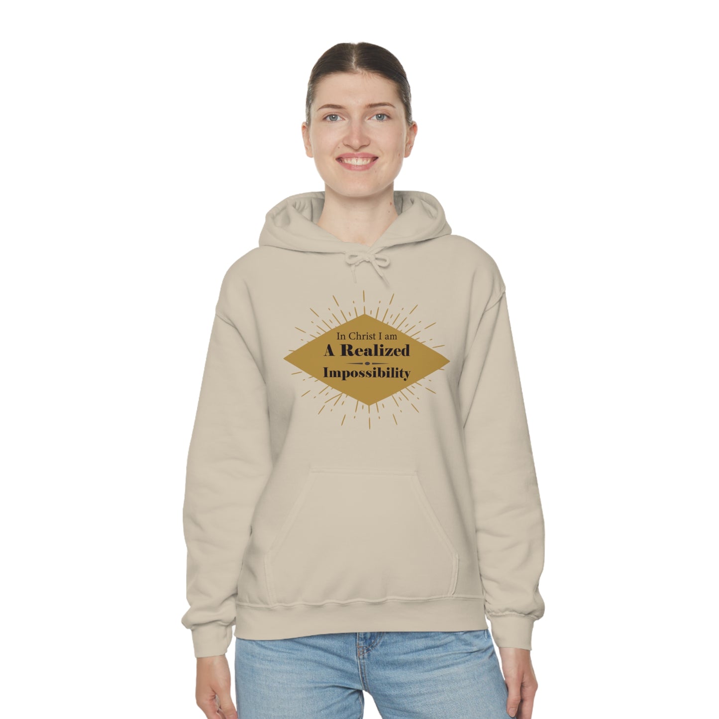 In Christ I Am A Realized Impossibility Unisex Hooded Sweatshirt