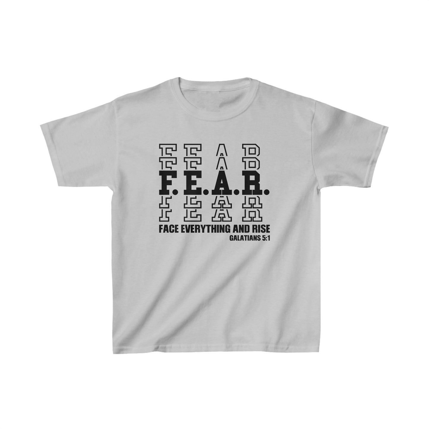 FEAR Face Everything And Rise Youth Christian T-Shirt