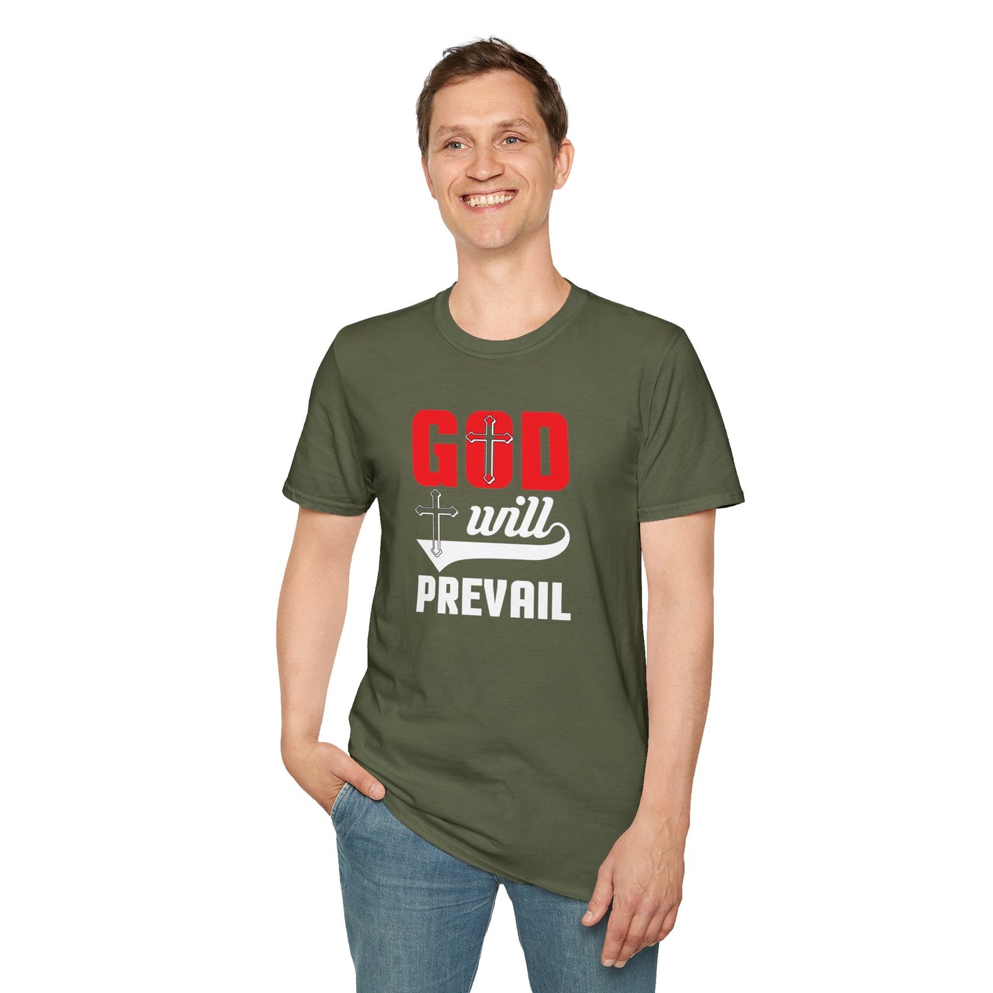 God Will Prevail Christian Unisex T-shirt