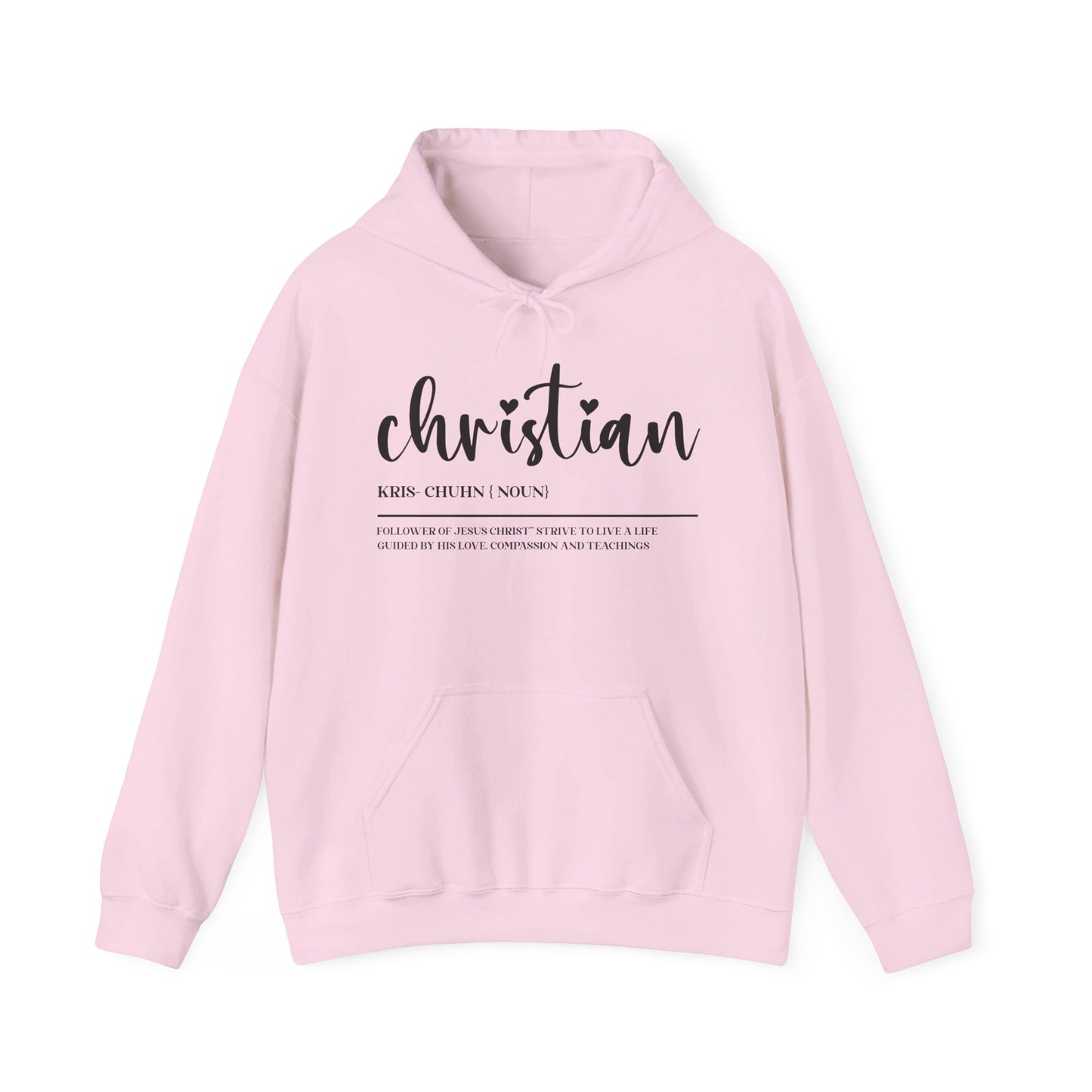 I Am A Christian Follower Of Christ  Unisex Christian Pullover Hooded Sweatshirt