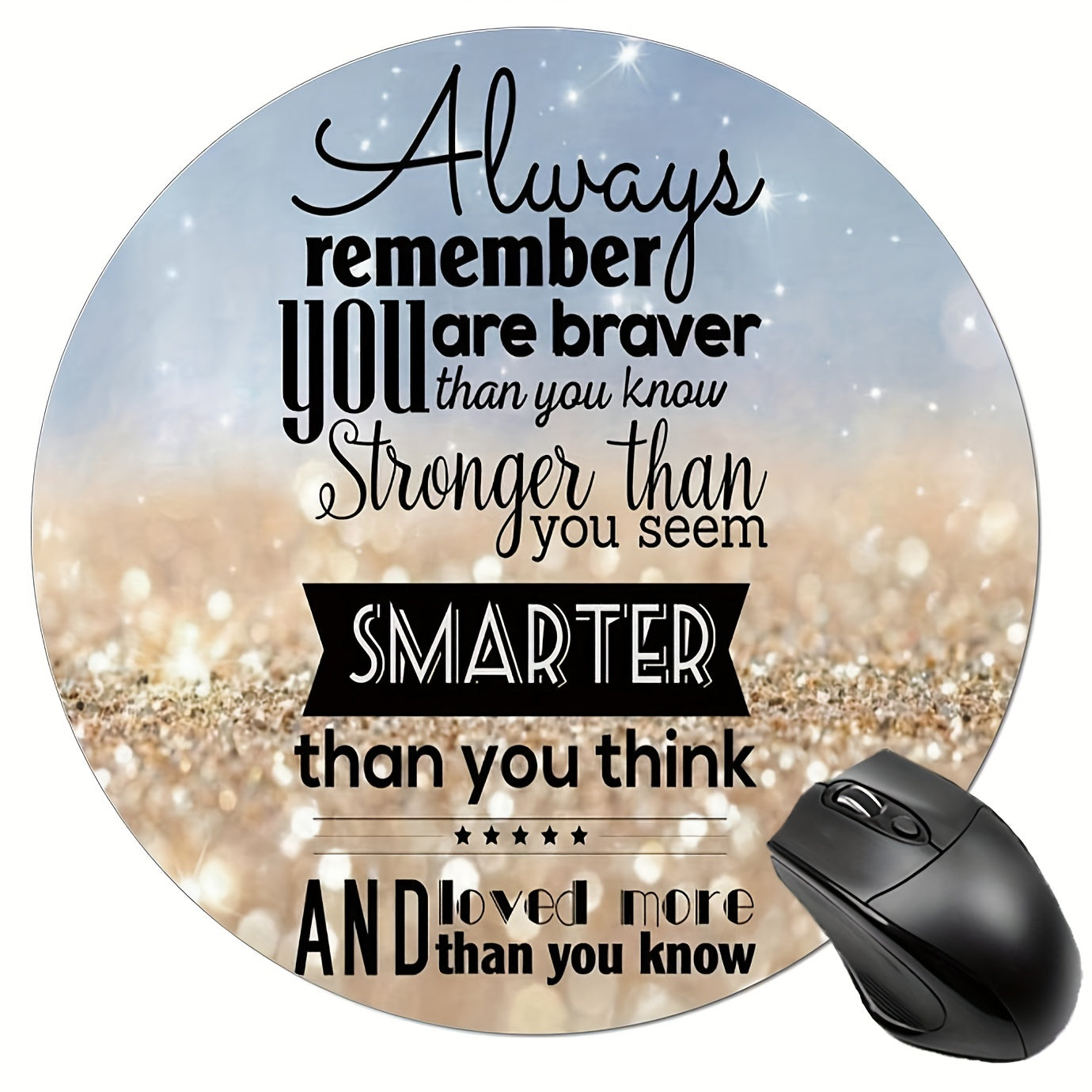 Always Remember You Are Loved More Than You Know Christian Computer Mouse Pad claimedbygoddesigns