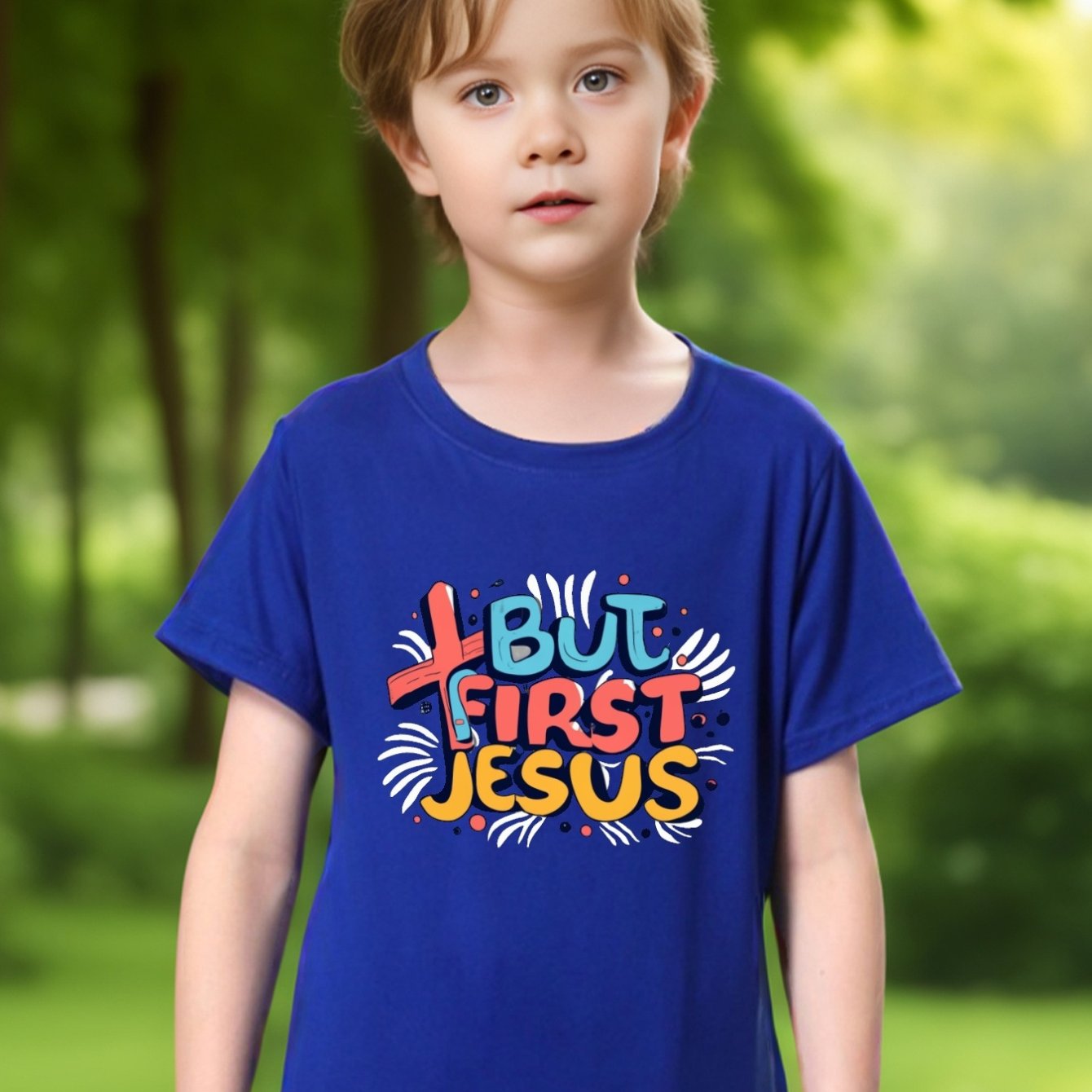 But First Jesus Youth Christian T-Shirt claimedbygoddesigns