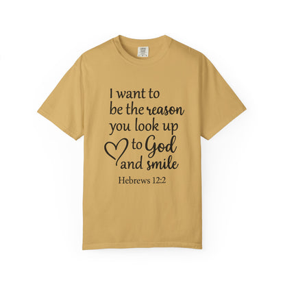 Inspirational Unisex T-Shirt -Smile, Faith-Based Apparel, Religious Gift, Christian Tee, Motivational Shirt, Everyday Wear