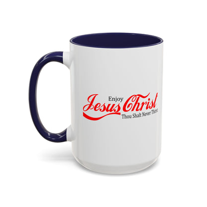 Christian Ceramic Mug - Enjoy Him Accent Coffee Mug (11, 15oz)