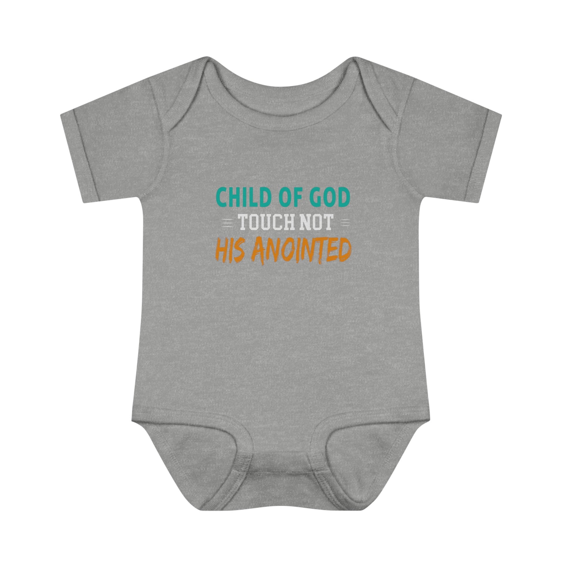 Child Of God Touch Not His Anointed Christian Baby Onesie Printify