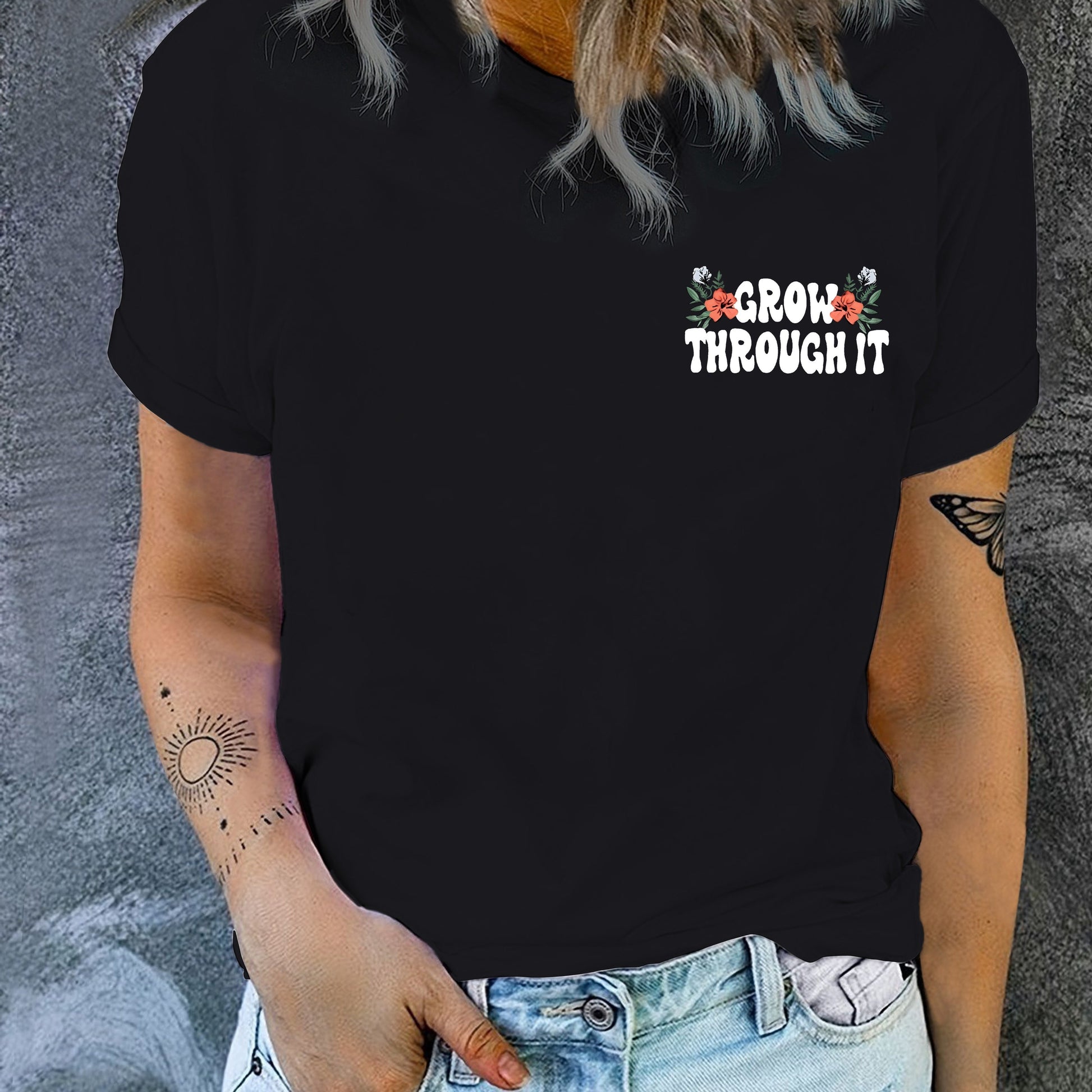 Grow Through It Women's Christian T-shirt claimedbygoddesigns