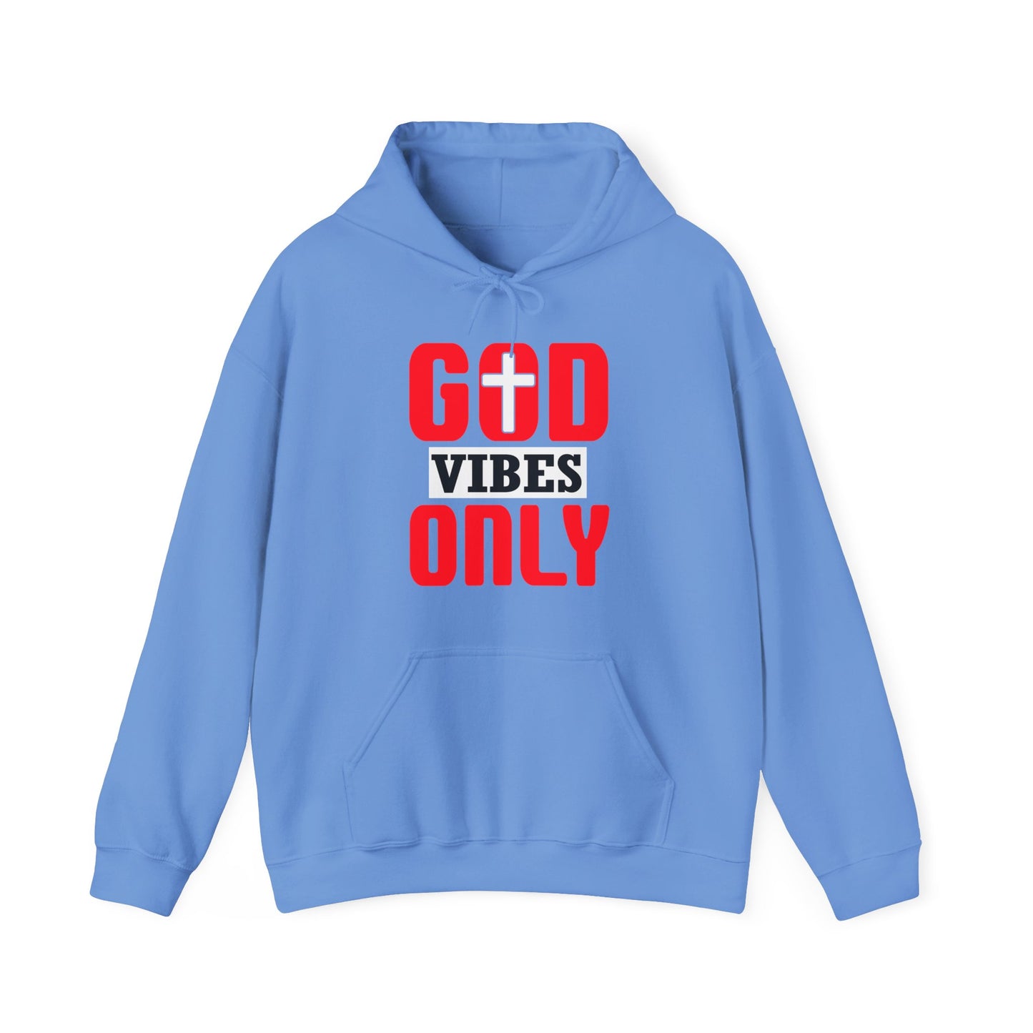 God Vibes Only Unisex Christian Hooded Pullover Sweatshirt