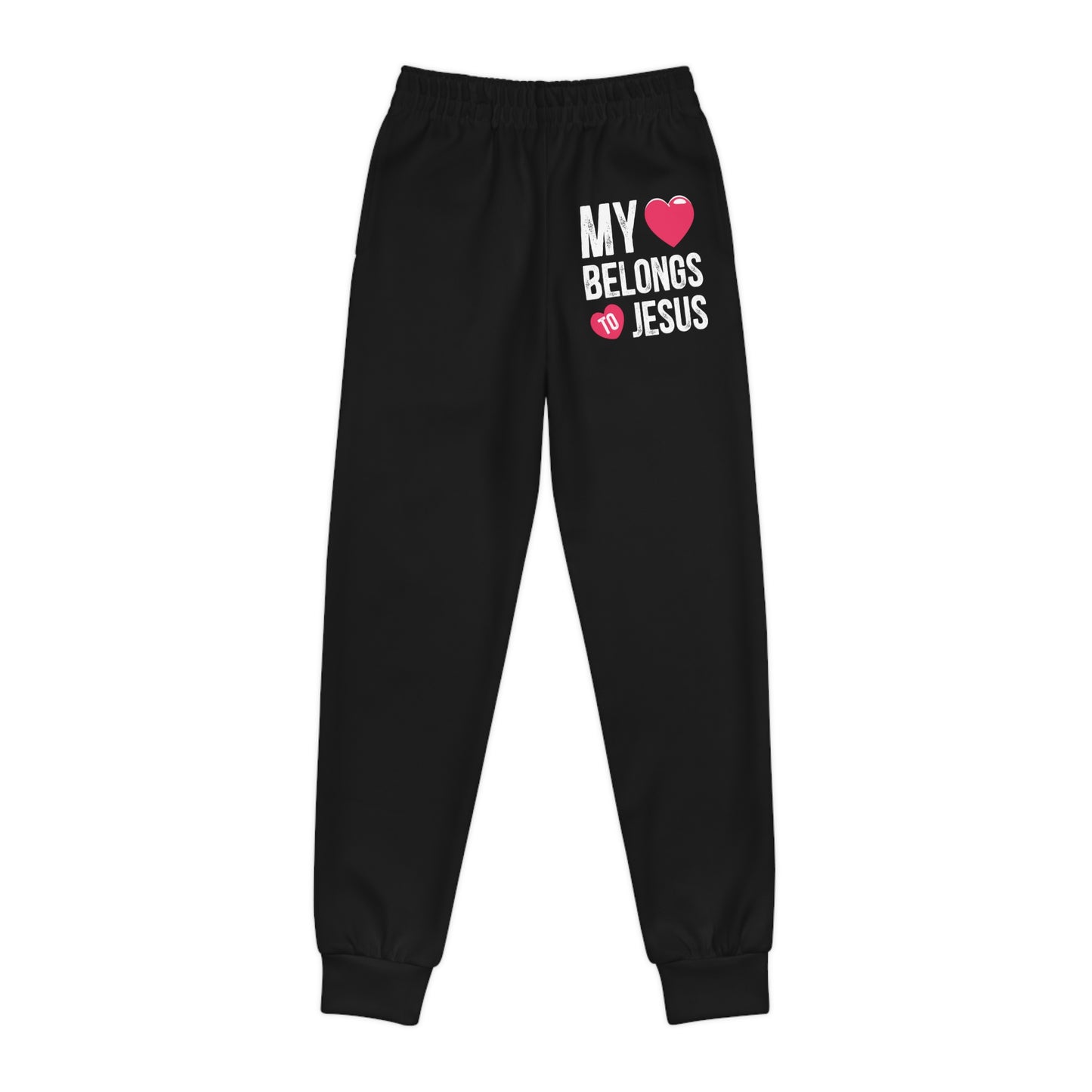 My Heart Belongs To Jesus Youth Christian Sweatpants (Joggers)