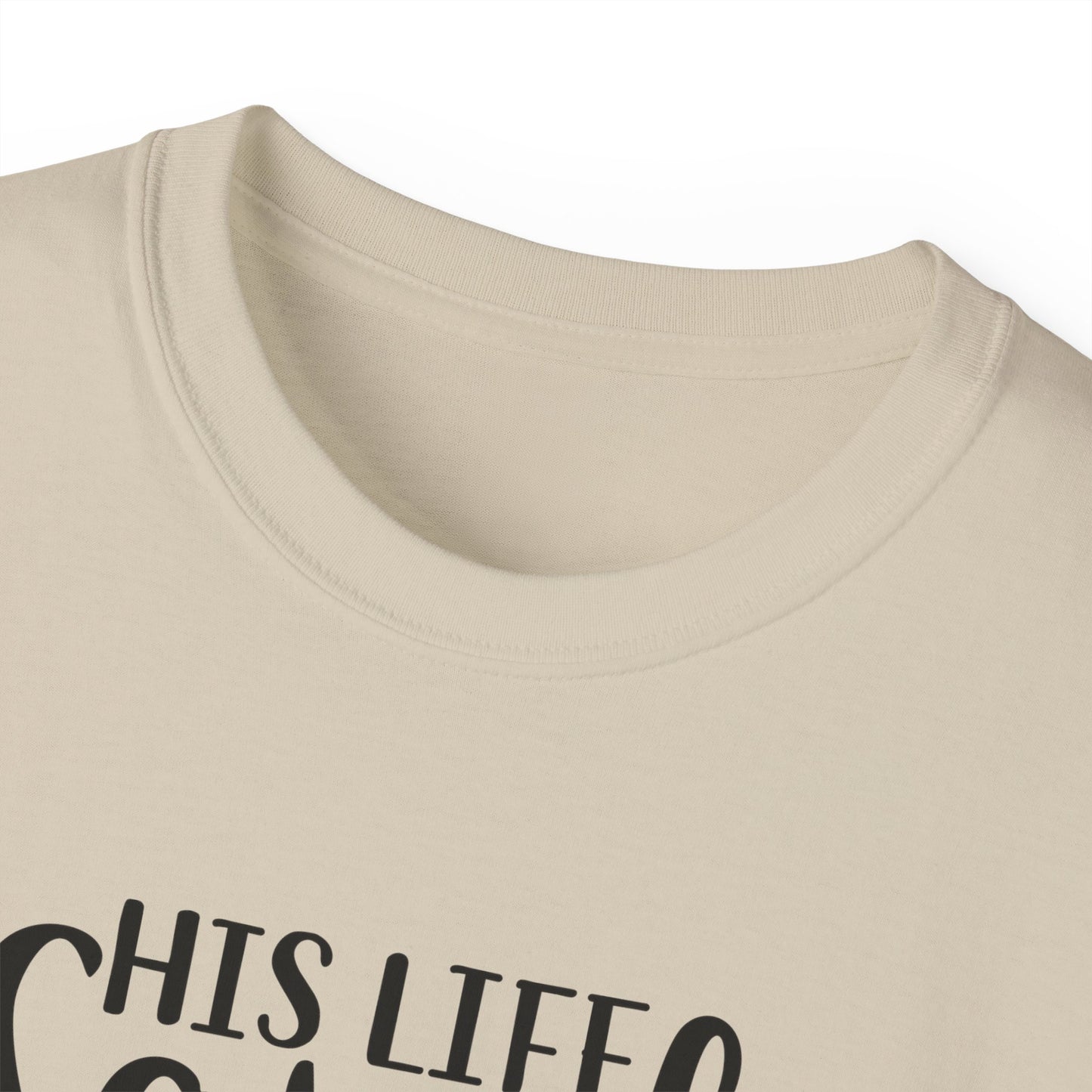 His Life Saved My Life Unisex Christian Ultra Cotton Tee Printify