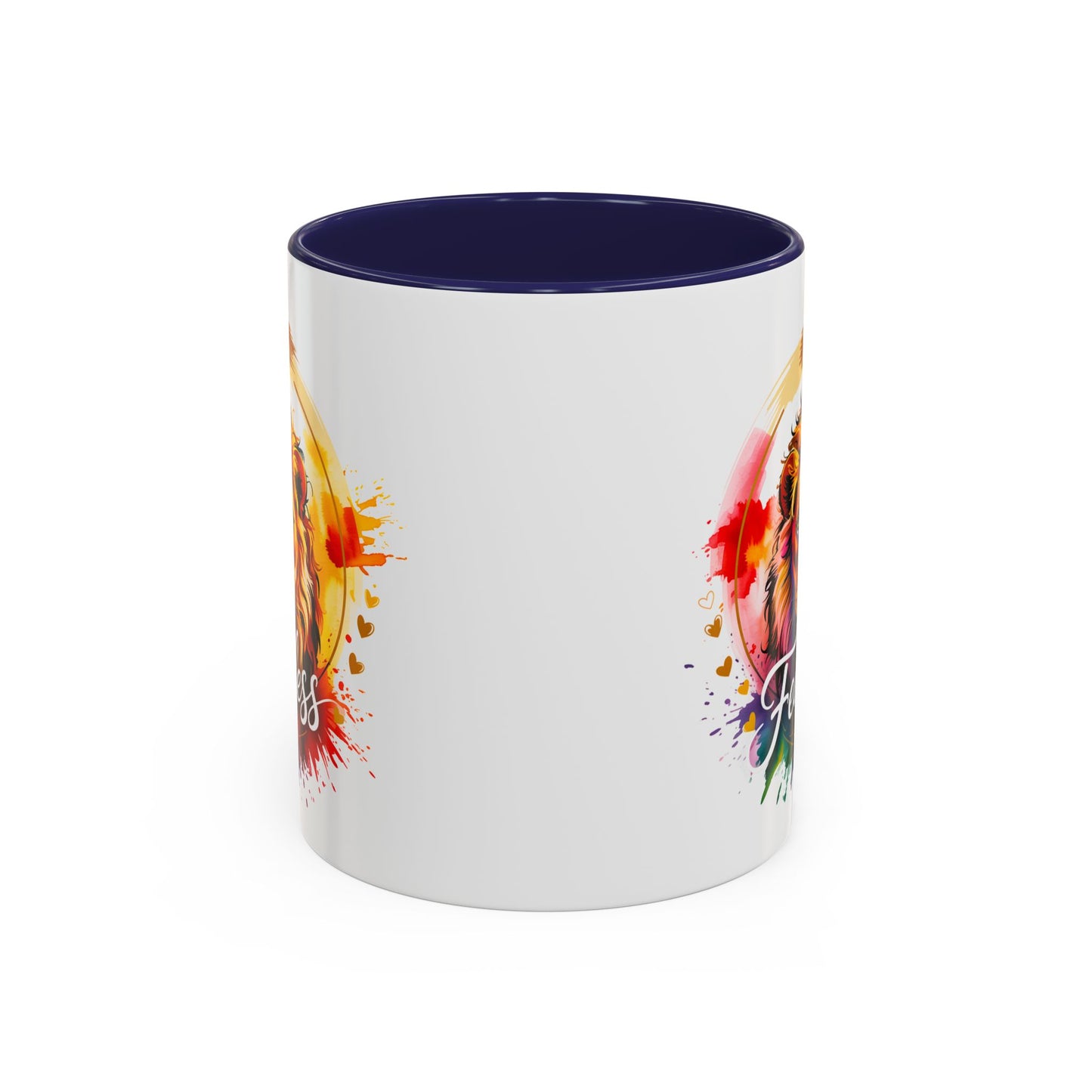 Fearless in Faith Lion Coffee Accent Mug - 11oz & 15oz Inspirational Drinkware