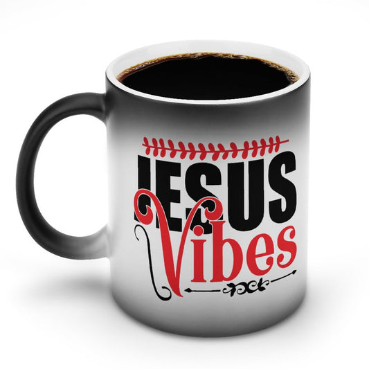 Jesus Vibes Christian Color Changing Mug (Dual-sided )