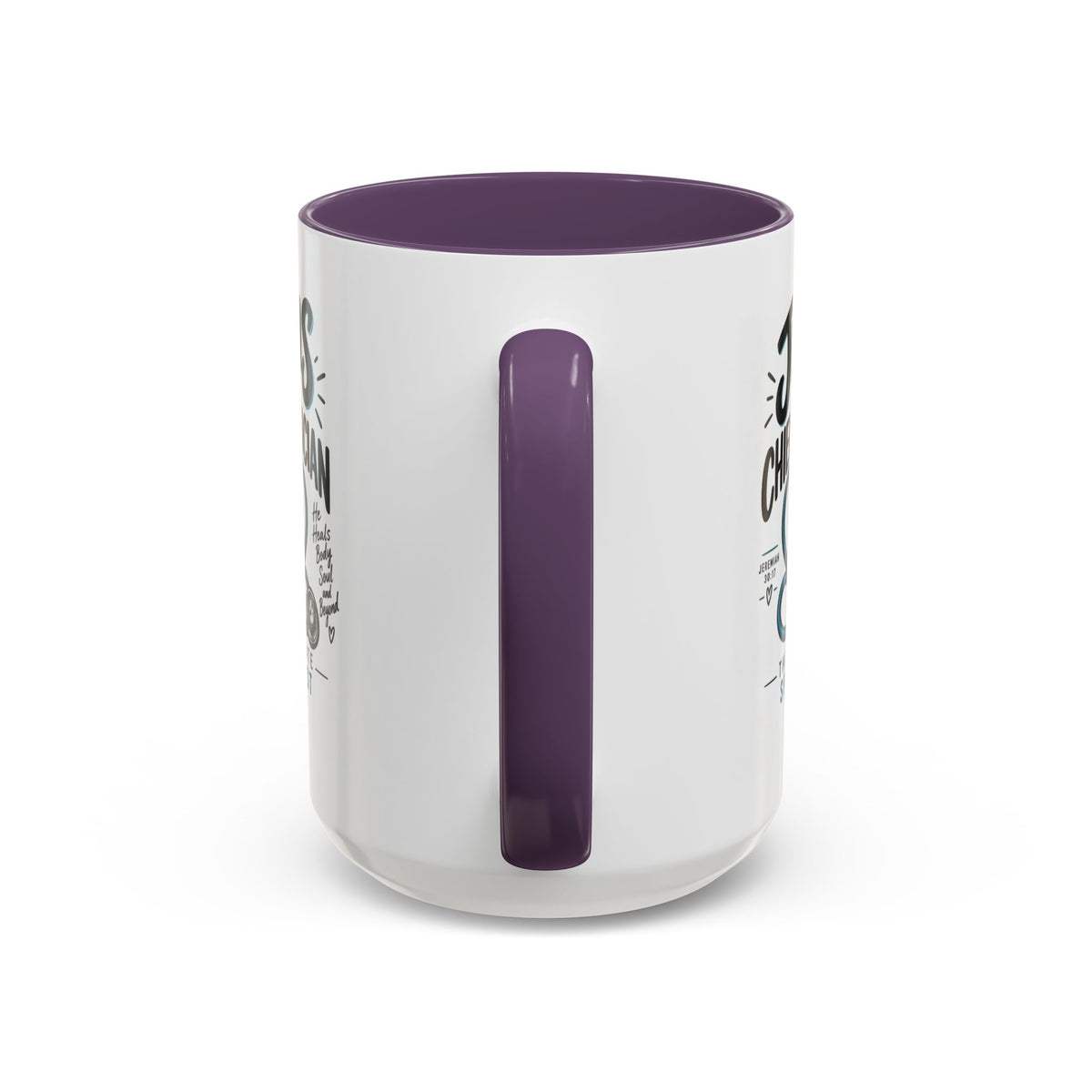 Jesus Is My Chief Physician Accent Coffee Mug – Christian Faith Medical Gift