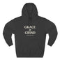 Grace > Grind Unisex Christian Hooded Sweatshirt - Inspirational Fleece Pullover Hoodie for Motivation, Perfect for Gifts, Casual Wear, Fitness, Spirituality - ClaimedbyGodDesigns