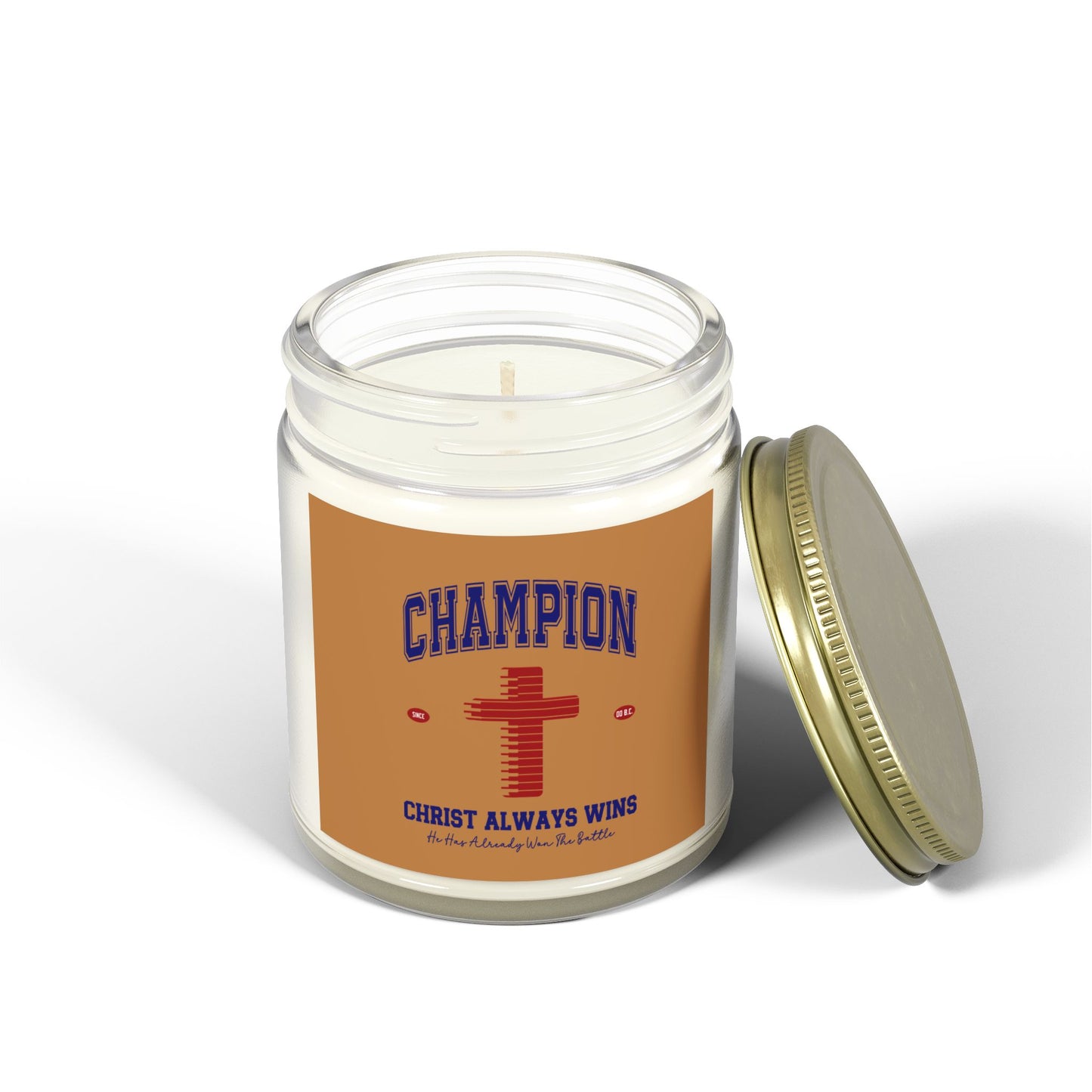 Champion Christ Always Wins Christian Scented Candle (4oz, 9oz)