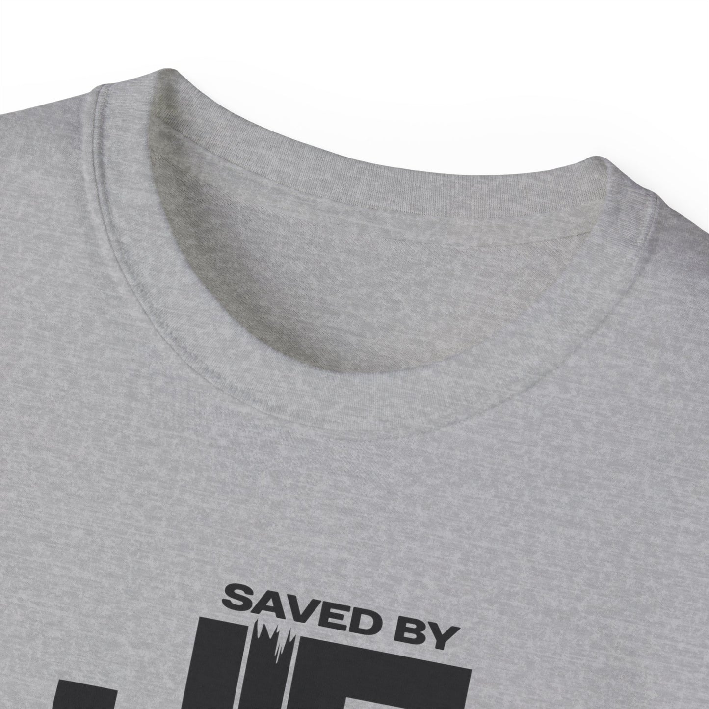 SAVED BY JESUS Unisex Christian Ultra Cotton Tee Printify