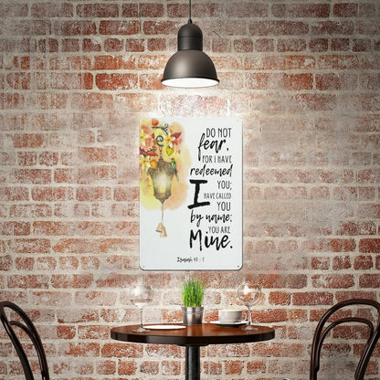 Do Not Fear Christian Metal Sign-Elegant 11.8"x7.9" Wall Decor