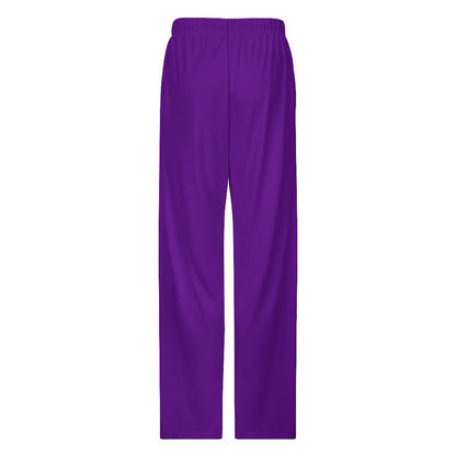 I Love Him Women's Christian  Faux Cotton Drawstring Wide Leg Pajama Pants