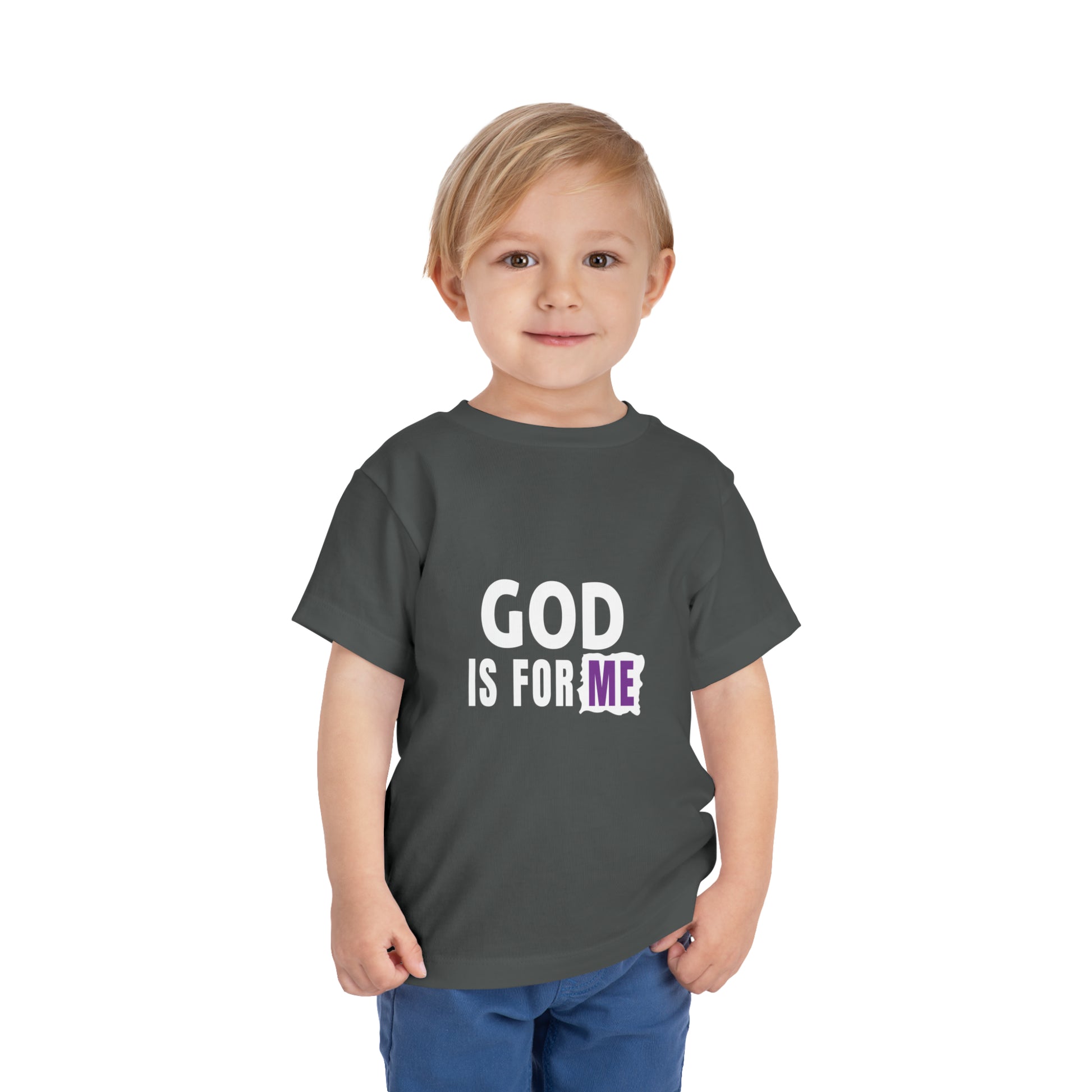 God Is For Me Christian Toddler T-Shirt Printify