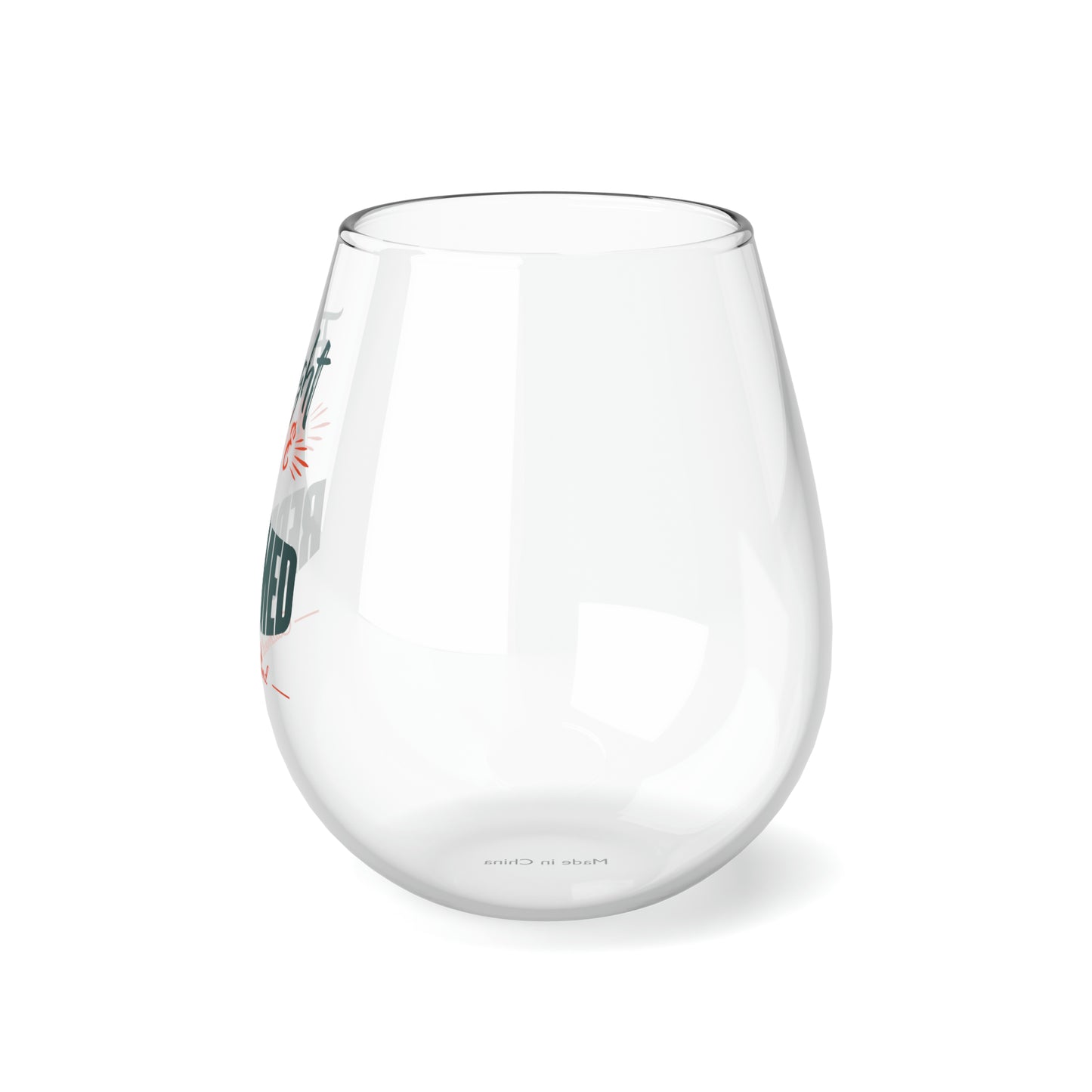 Fought For & Redeemed Stemless Wine Glass, 11.75oz