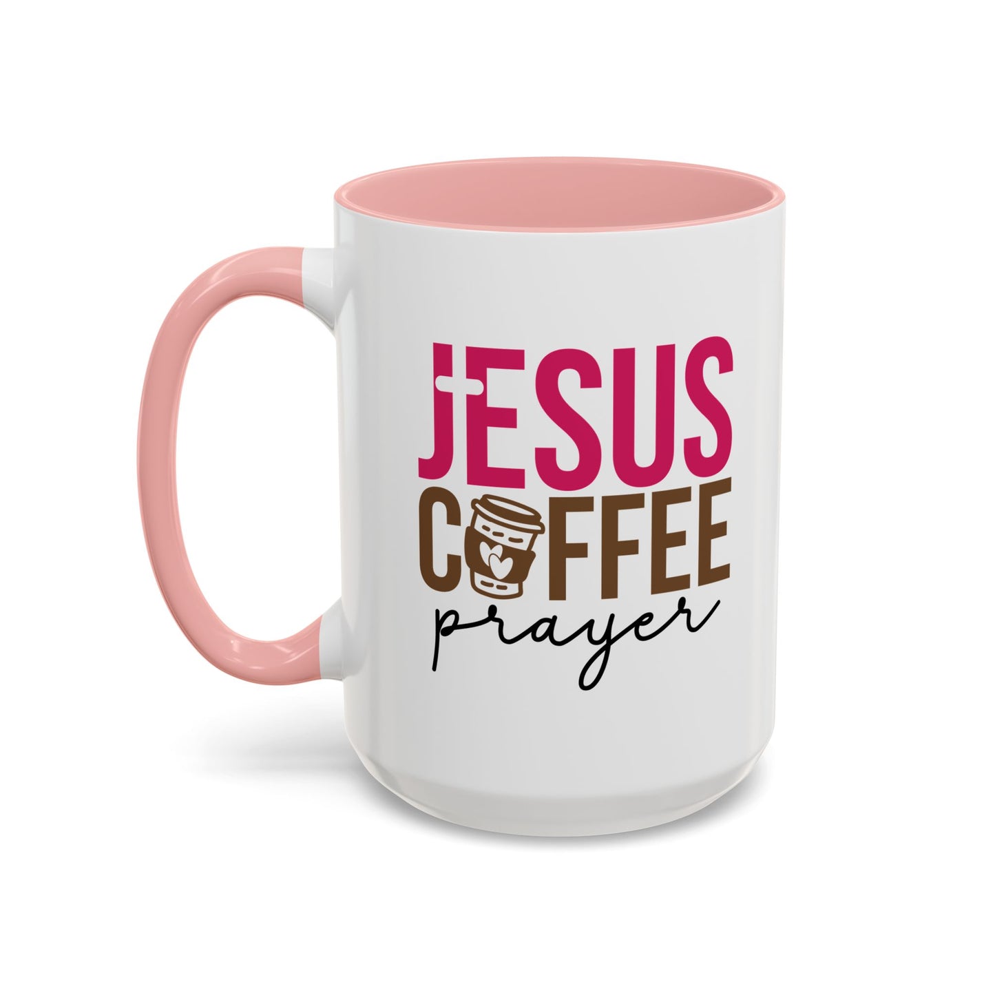 Faith-Inspired Coffee Prayer Accent Mug - Faith Inspired Gift for Coffee Lovers, Religious Drinkware, Inspirational Kitchen Decor