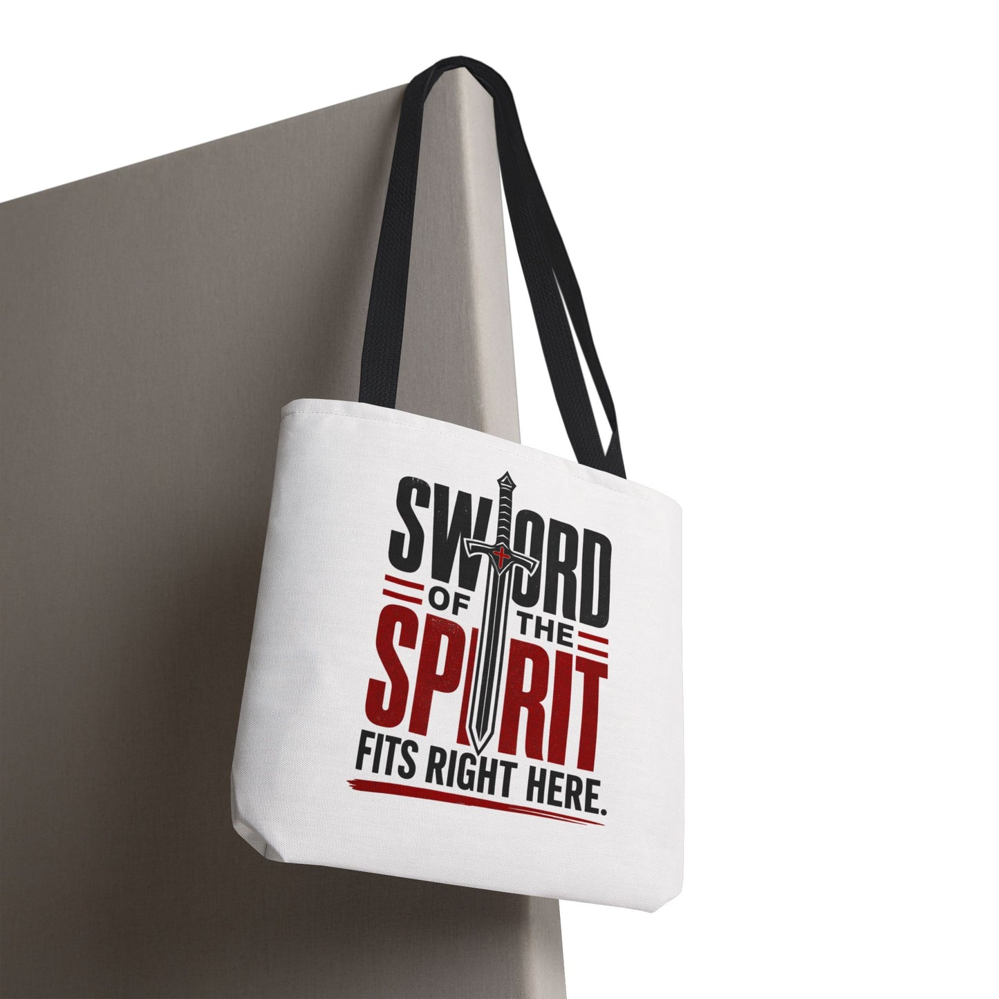 Sword of the Spirit Tote Bag — Christian Faith Inspirational Canvas Tote - ClaimedbyGodDesigns
