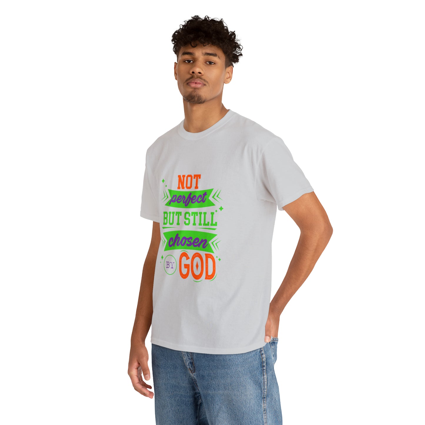 Not Perfect But Still Chosen By God Unisex Heavy Cotton Tee