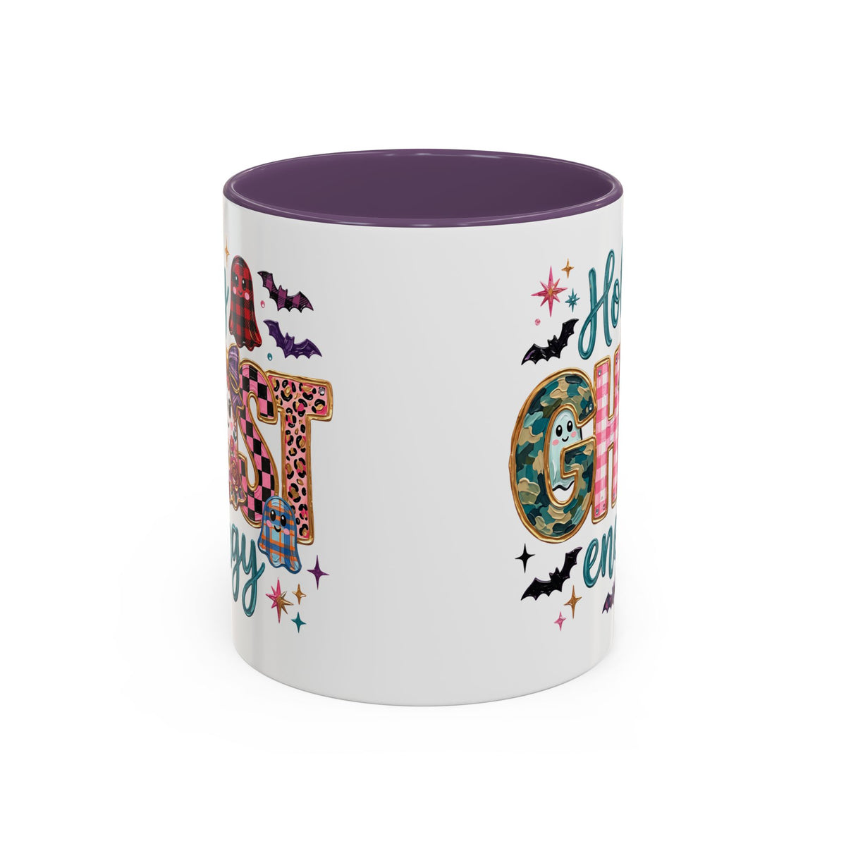 Accent Christian Coffee Mug — "Holy Ghost Energy" Halloween Cute Spooky Ceramic Mug (11/15oz)