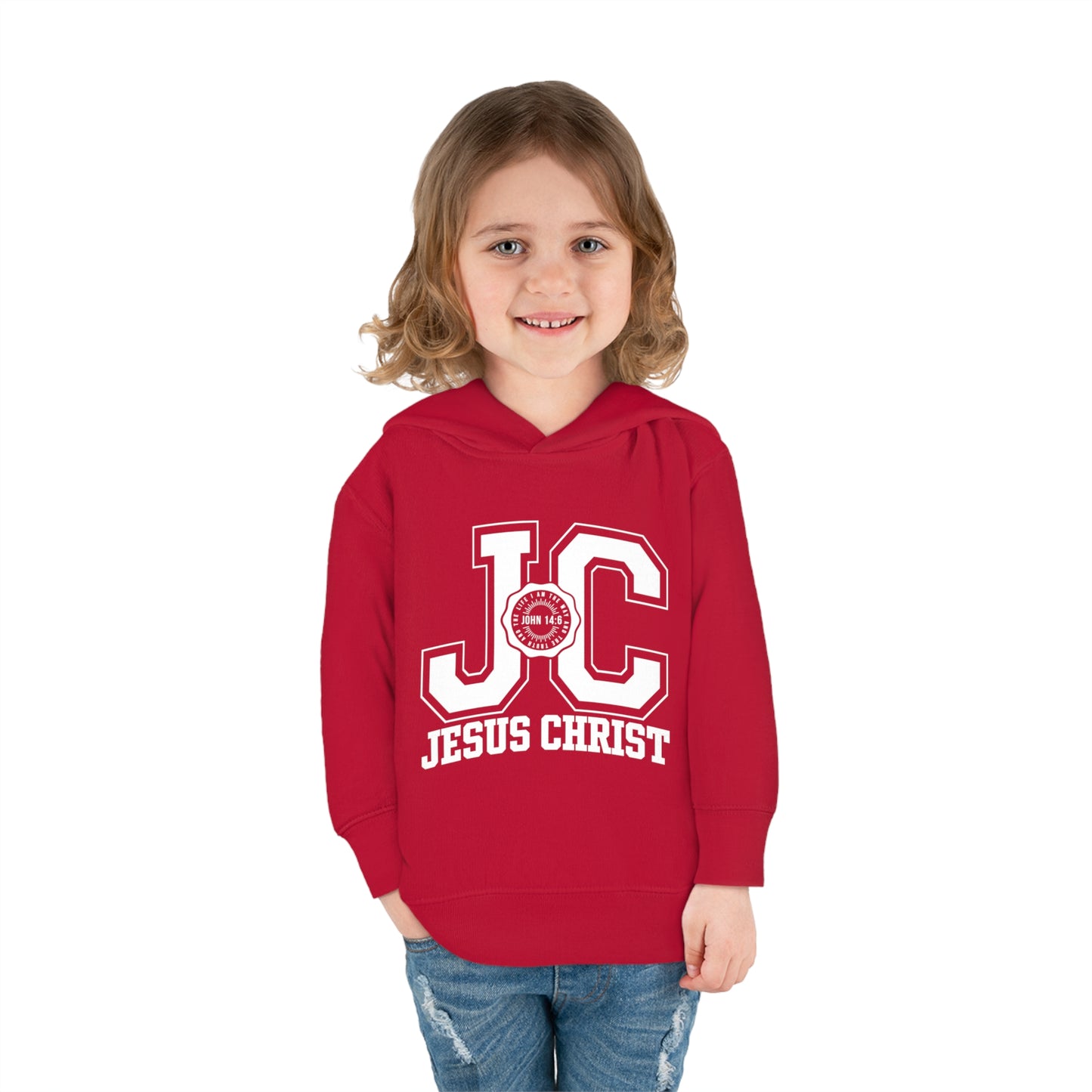 JC Jesus Christ Christian Toddler Pullover Fleece Hooded Sweatshirt