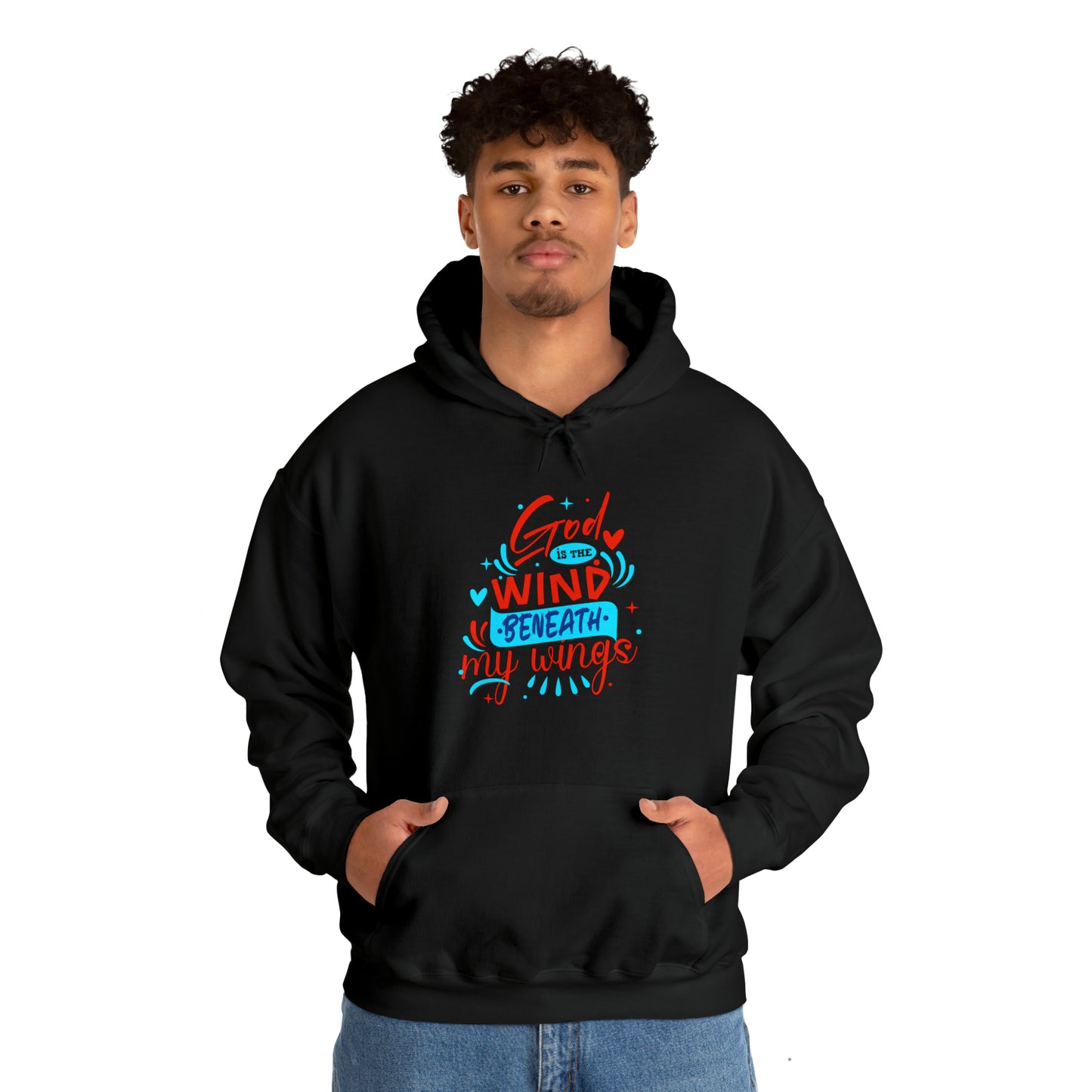 God Is The Wind Beneath My Wings Unisex Hooded Sweatshirt