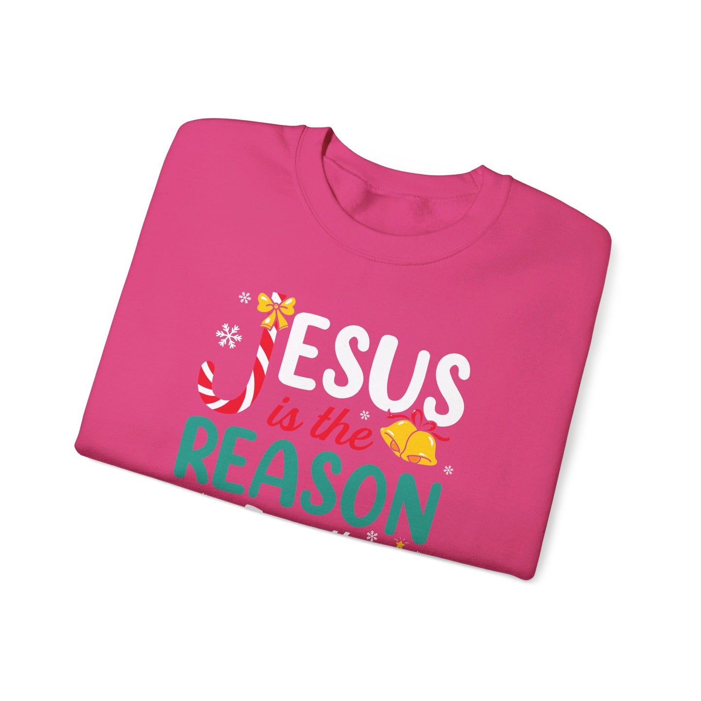 Jesus Is The Reason For The Season Christmas Unisex Heavy Blend™ Crewneck Christian Sweatshirt