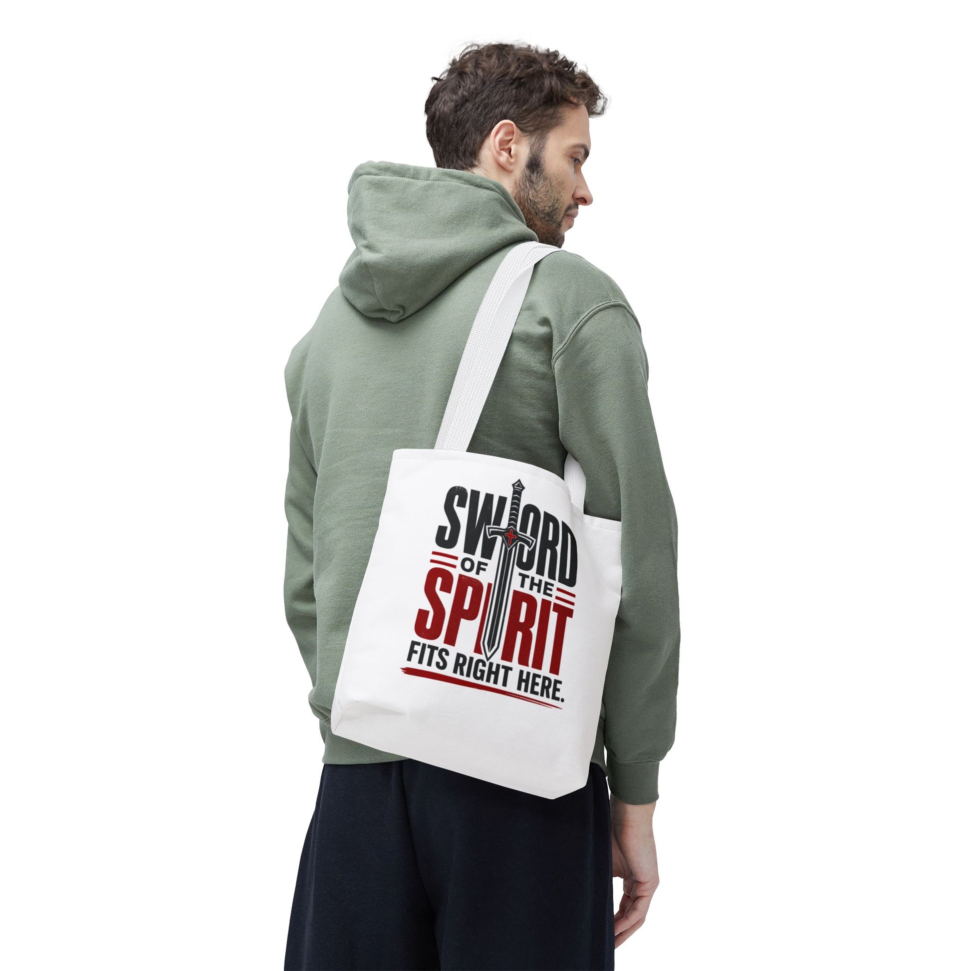 Sword of the Spirit Tote Bag — Christian Faith Inspirational Canvas Tote - ClaimedbyGodDesigns