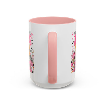 You Can’t Scare Me Jesus Is My Boo Coffee Mug — Halloween Christian Accent Mug