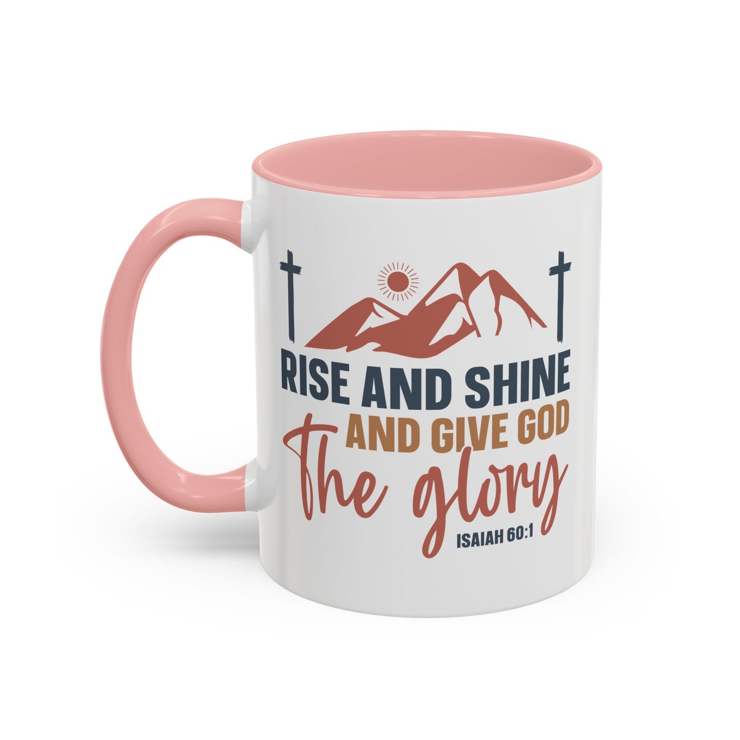 Christian Ceramic Mug - Give Him The Glory Accent Coffee Mug (11, 15oz)