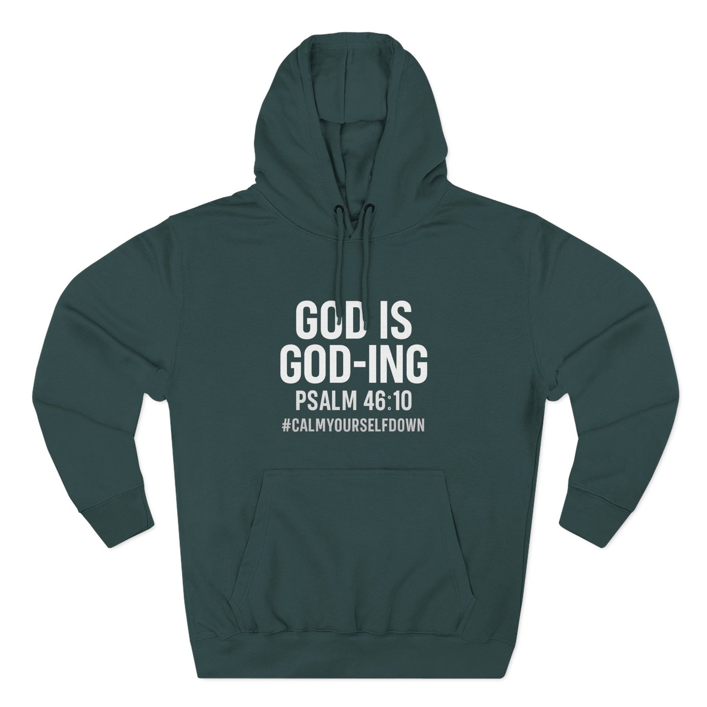 Faith - Inspired Fleece Hoodie | God is Good, Psalm 46:10, Cozy Gift, Spiritual Apparel, Inspirational Hoodie, Everyday Wear - ClaimedbyGodDesigns
