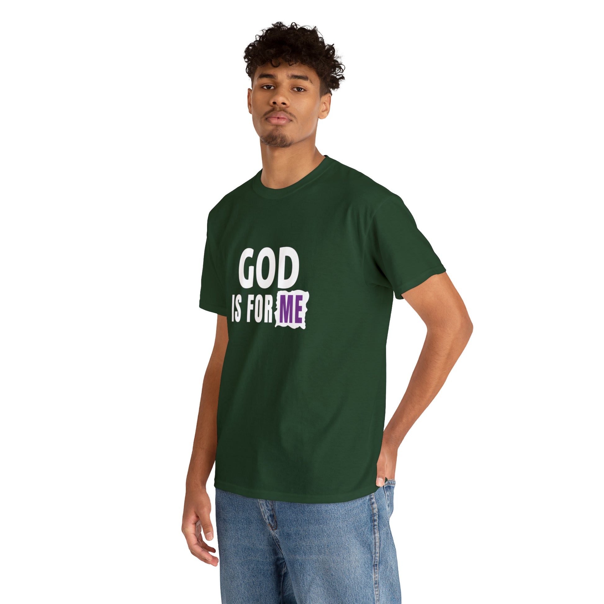 God Is For Me Unisex Heavy Cotton Tee Printify