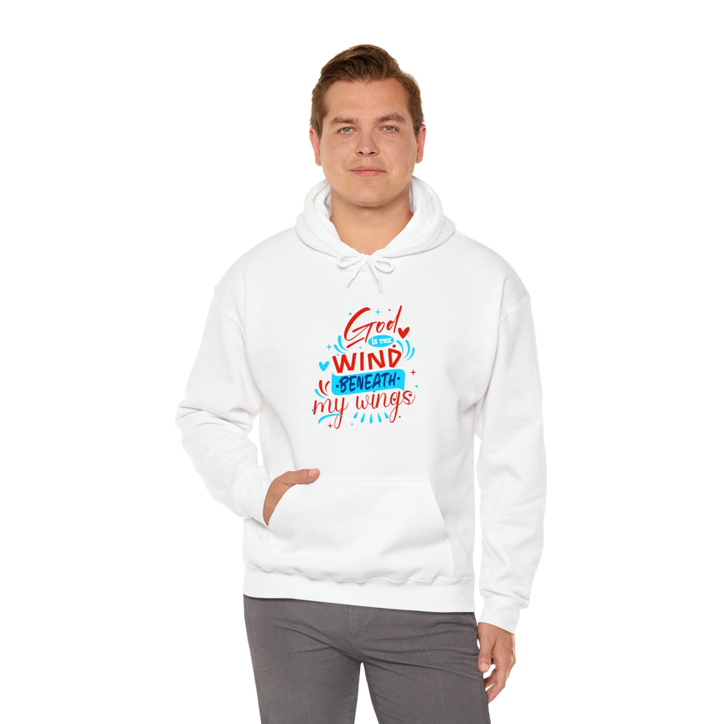 God Is The Wind Beneath My Wings Unisex Hooded Sweatshirt