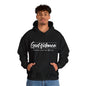 Christian Hooded Sweatshirt -Confidence In Him Knowing I Can't But He Can