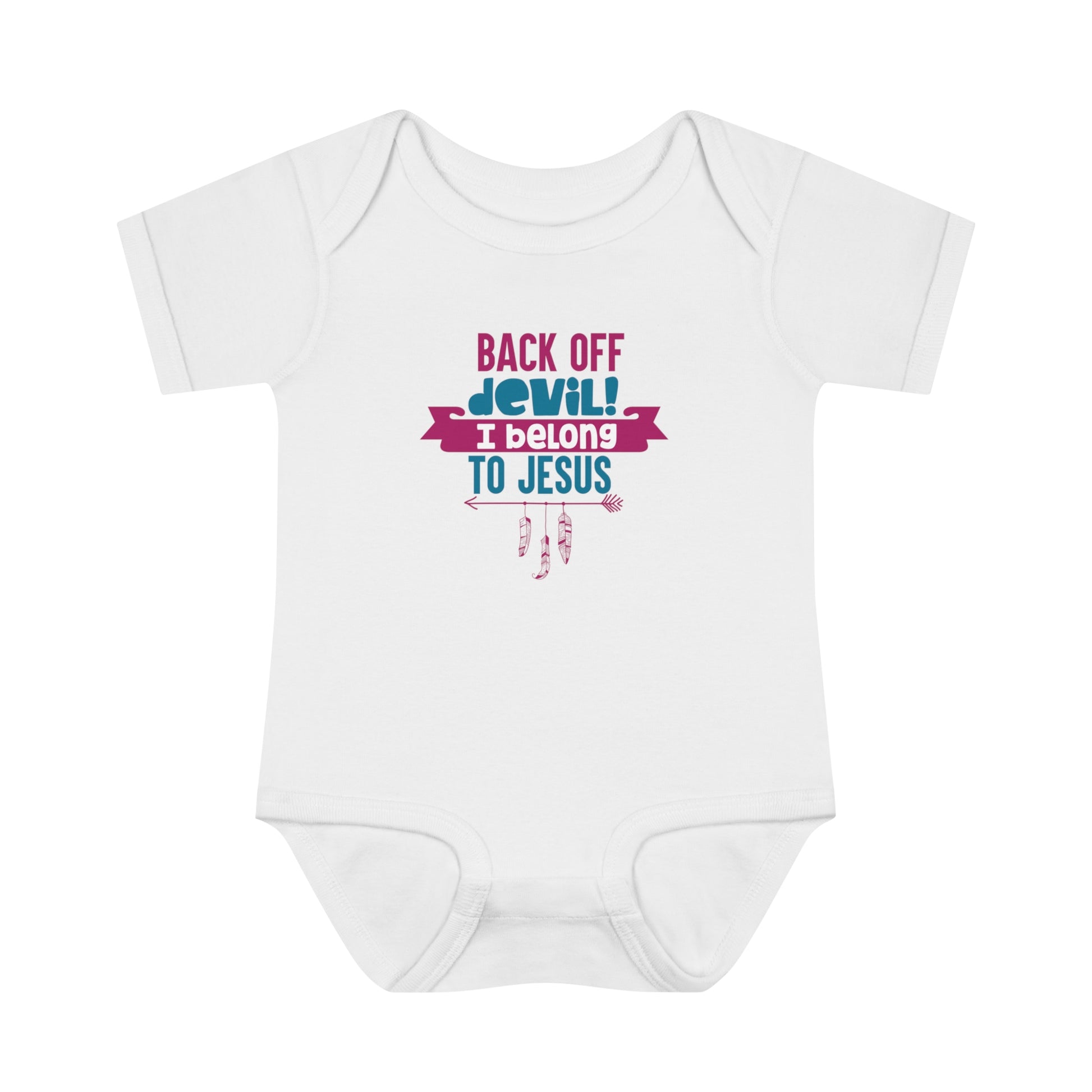 Back Off Devil I Belong To Jesus Christian Baby Onesie Printify