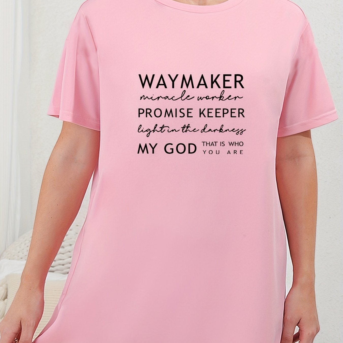 My God That Is Who You Are Plus Size Women's Christian Pajamas claimedbygoddesigns