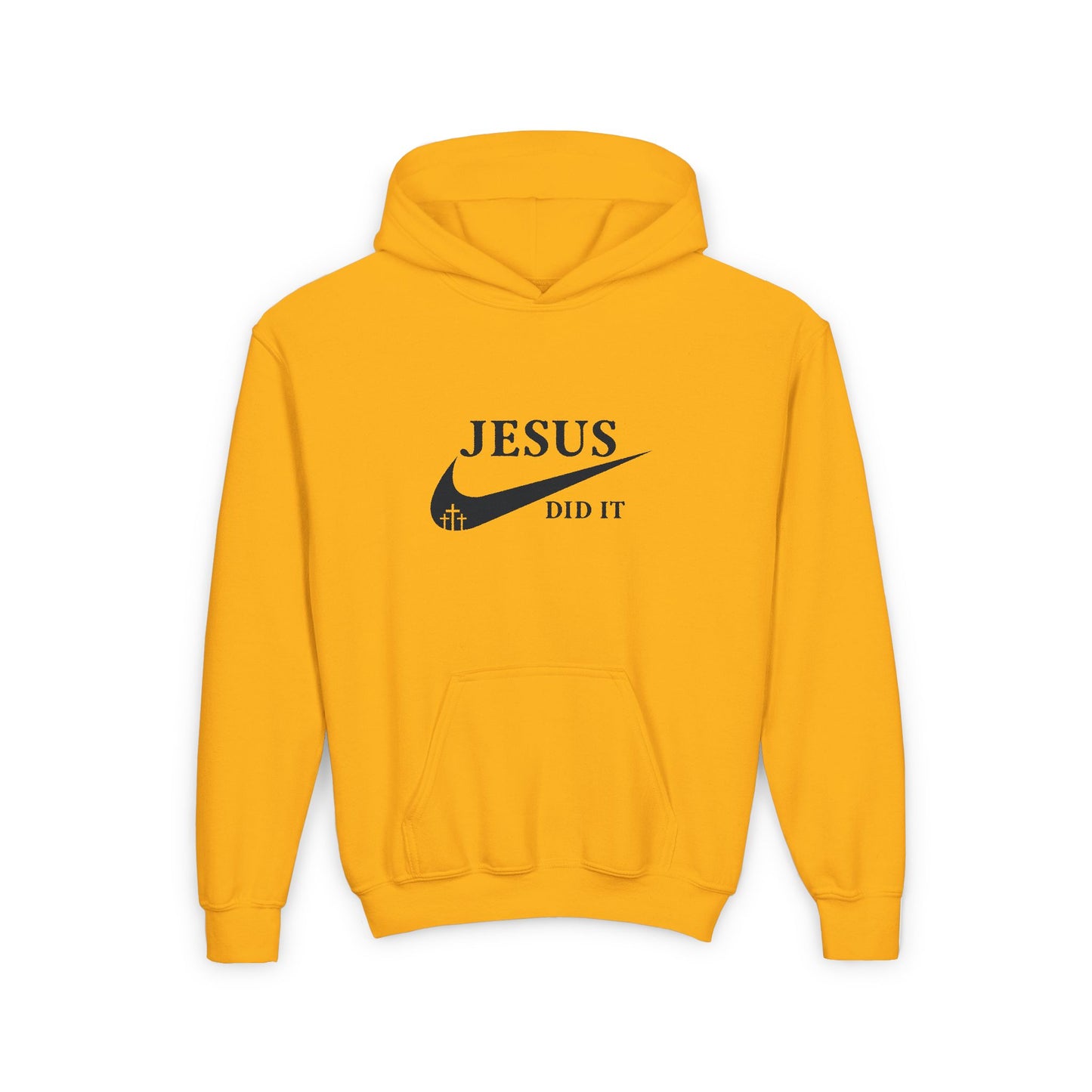 Jesus Did It Christian Hoodie, Youth Sweatshirt, Religious Gift for Teens, Christian Apparel, Inspirational Clothing,